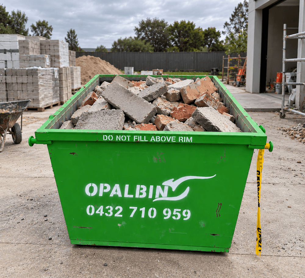 Clean concrete brick and masonry waste